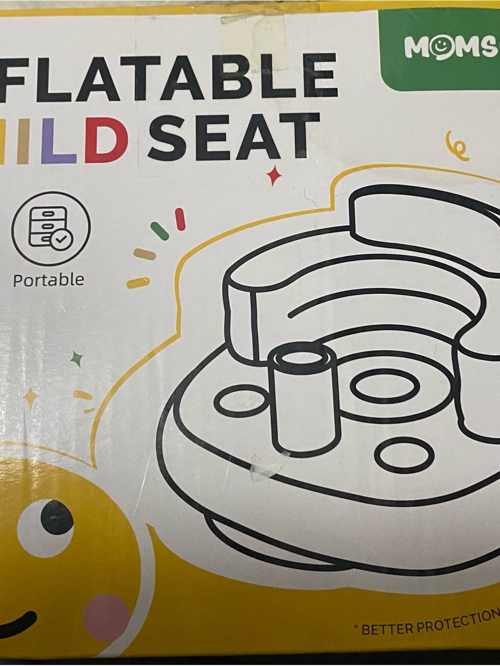 MOMS Inflatable Child Seat - teddy bears